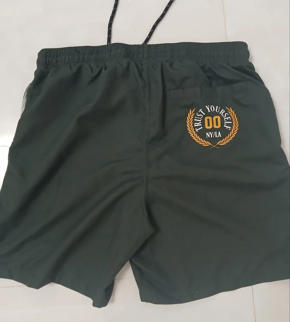 👉 Men’s Self Made NY-LA Graphic Athletic Shorts Size M Streetwear Green